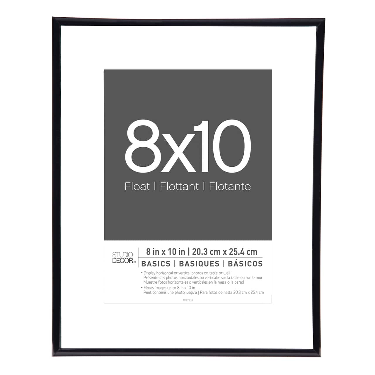 Basics Black Thin Float Frame by Studio Décor®